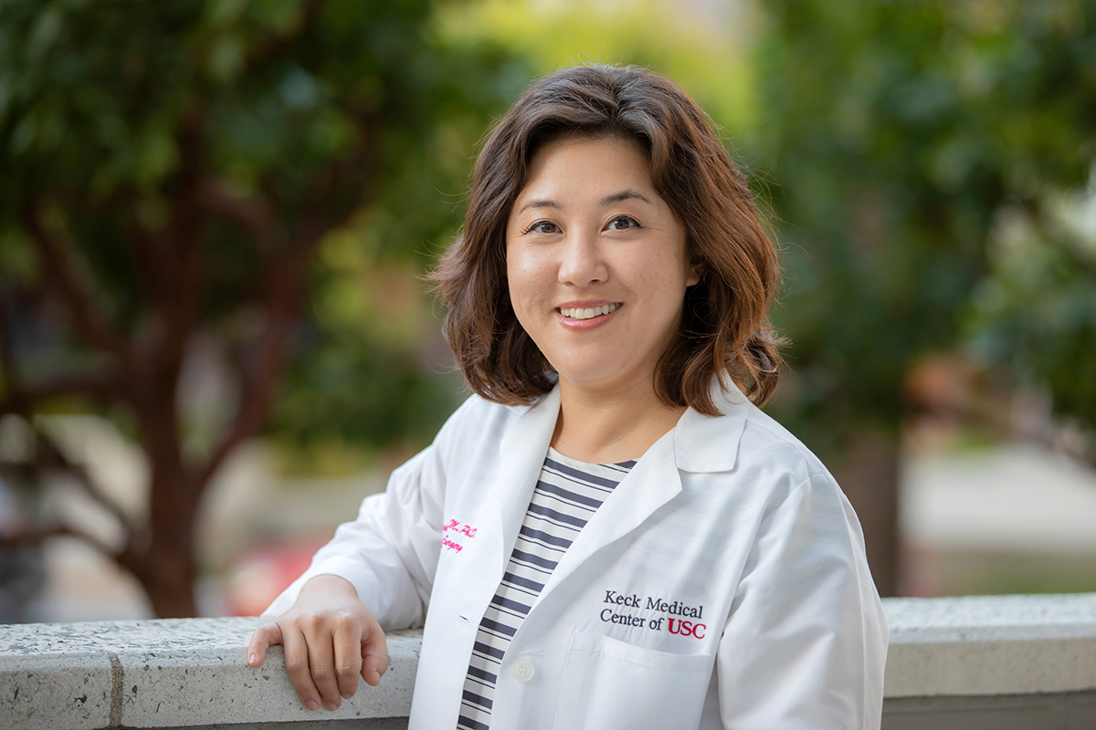 Doctor Laura Shin, a podiatrist, foot and ankle reconstructive surgeon and wound care specialist at Keck Medicine of USC