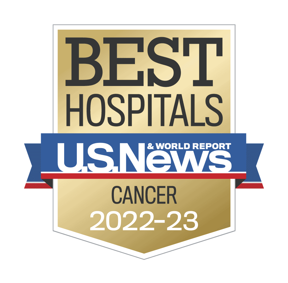 2022-23 US News and World Report Best Hospitals Survey Cancer Badge