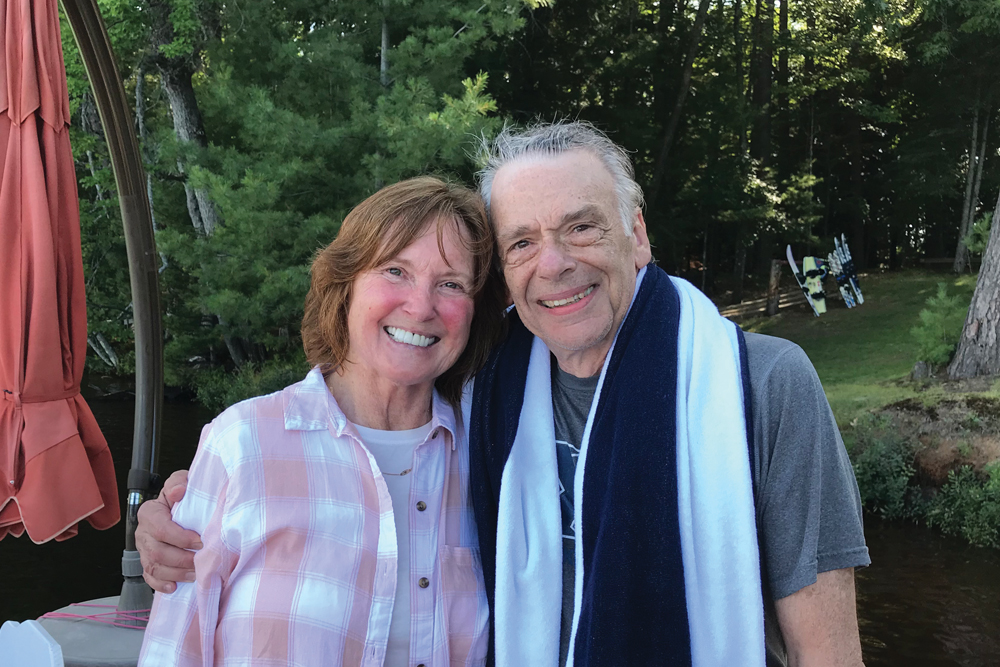 Actor and singer Sandy Blake with her husband Tony