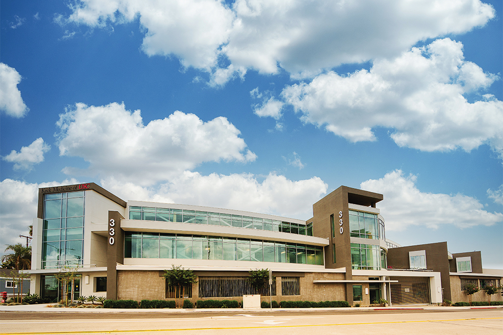 Photo of the USC Norris Comprehensive Cancer Center's new location in Newport Beach