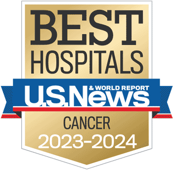 2023-24 US News and World Report Best Hospitals Survey Cancer Badge