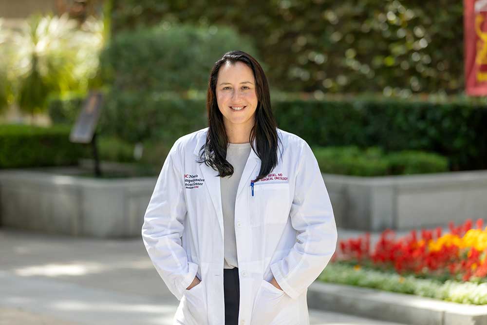 Dr. Emily Siegel, a breast surgical oncologist at Keck Medicine of USC