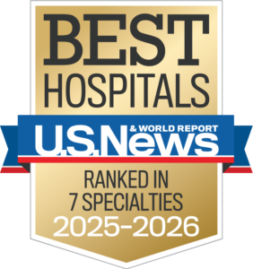 2025-26 US News and World Report Best Hospitals Survey Brand Badge