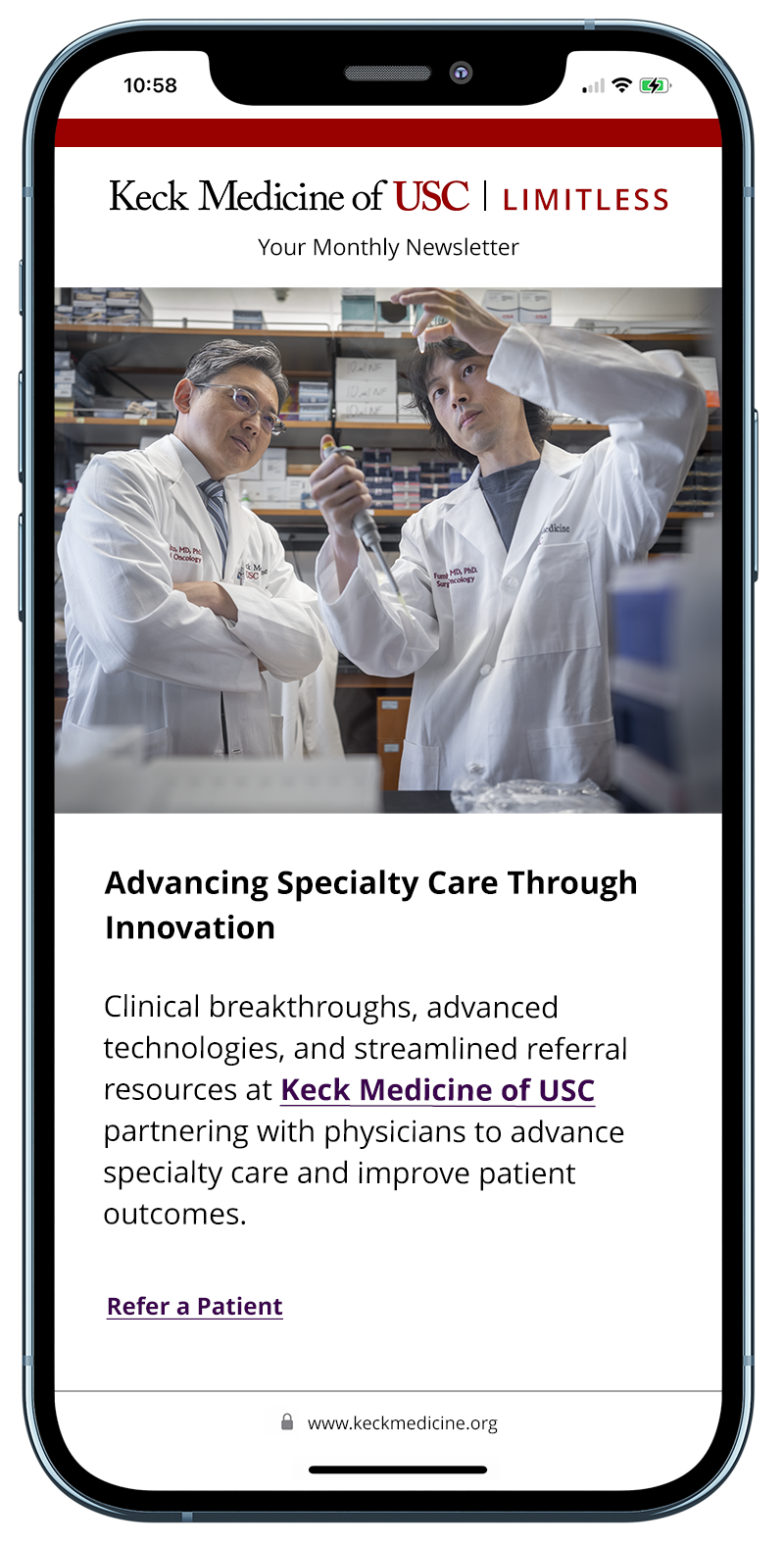 Referral physicians infographic