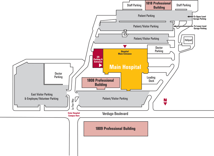 Campus map USC VHH campus
