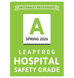 Leapfrog Hospital Safety Grade "A" Spring 2026.