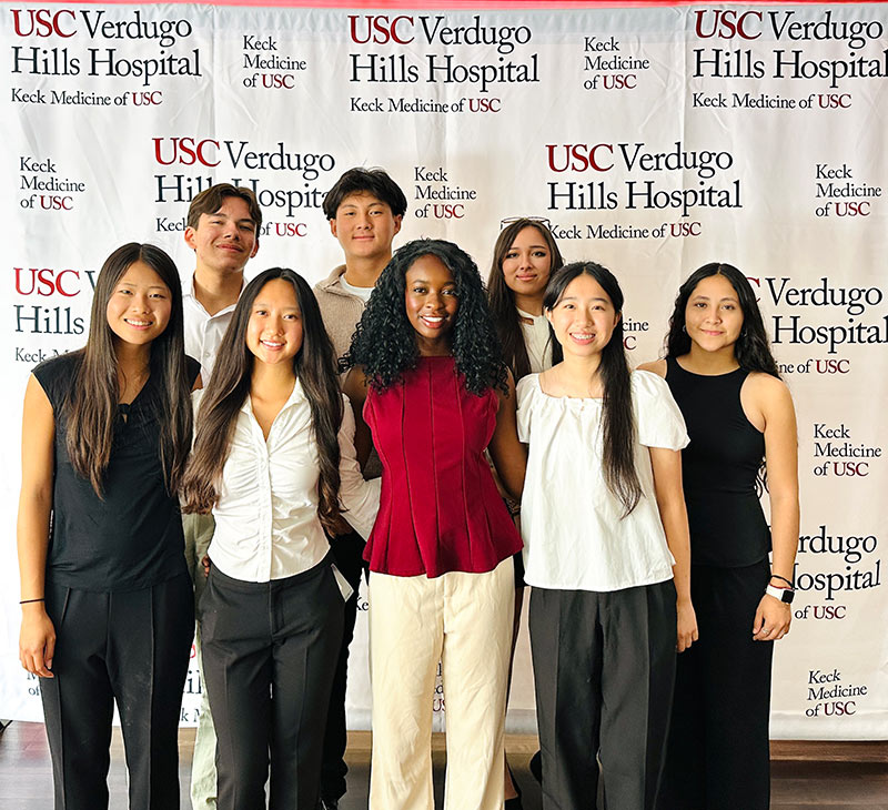 USC Bovard Scholars Explore Healthcare Careers Through Hands-On Learning at USC Verdugo Hills Hospital
