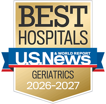 2026-27 US News and World Report Best Hospitals Survey Geriatrics Badge