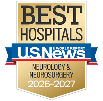 2026-27 US News and World Report Best Hospitals Survey Neurology & Neurosurgery Badge