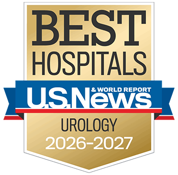 2026-27 US News and World Report Best Hospitals Survey Urology Badge