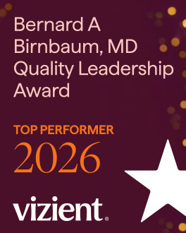 Vizient Top Performer Award 2026.